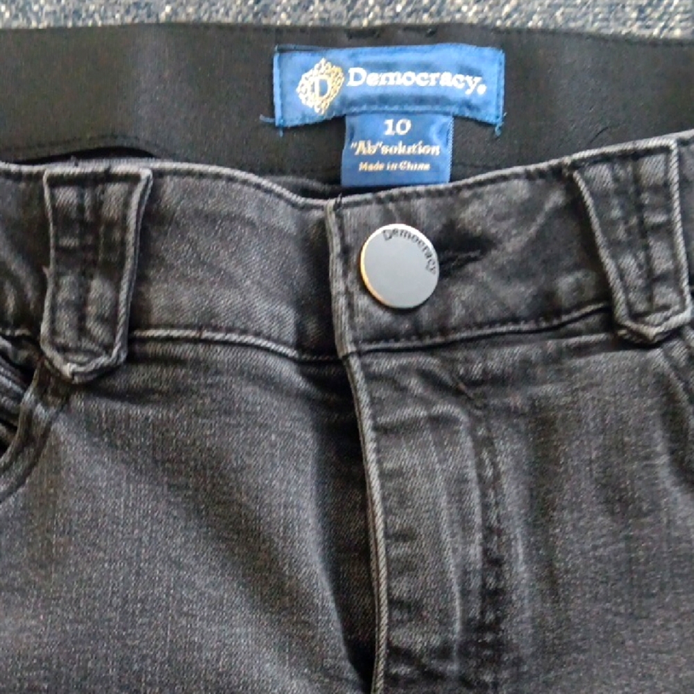 Democracy Jeans, Black, Size 10, Gently Used.